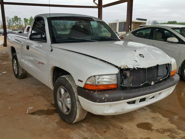 1B7FL26P9VS193701 - 1997 DODGE DAKOTA WHITE photo 1