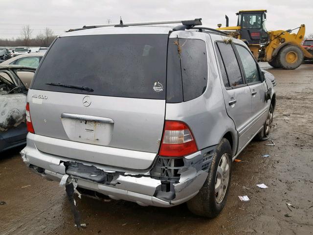 4JGAB75E83A448993 - 2003 MERCEDES-BENZ ML 500 SILVER photo 4