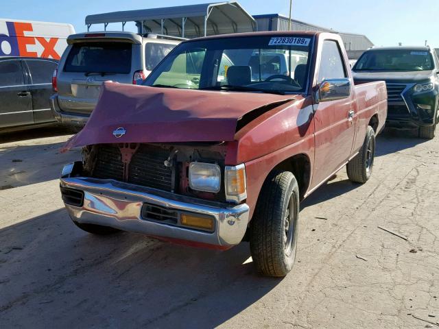 1N6SD11S3SC431854 - 1995 NISSAN TRUCK E/XE RED photo 2