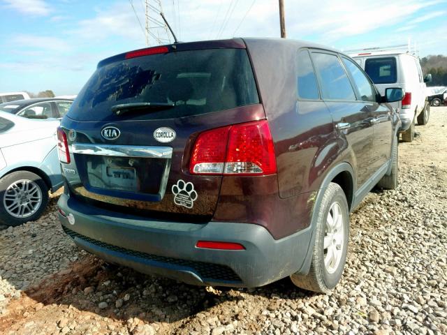5XYKT3A19CG259349 - 2012 KIA SORENTO BA PURPLE photo 4