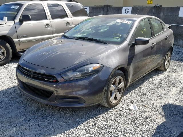 1C3CDFBB7FD221605 - 2015 DODGE DART SXT GRAY photo 2