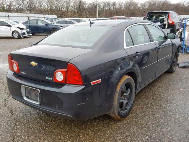 1G1ZA5E05AF267197 - 2010 CHEVROLET MALIBU LS BLACK photo 4