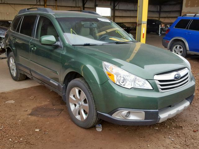 4S4BRDLC4C2212626 - 2012 SUBARU OUTBACK 3. GREEN photo 1