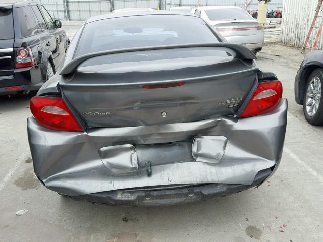 1B3ES56CX5D232833 - 2005 DODGE NEON SXT SILVER photo 9