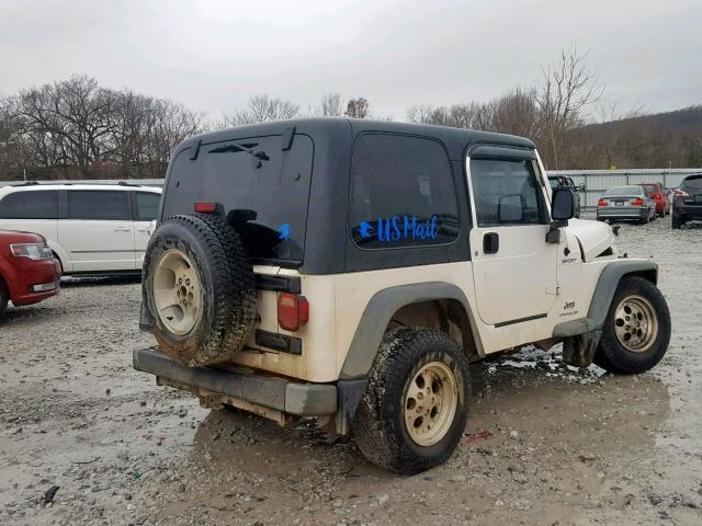 1J4F449S96P747505 - 2006 JEEP WRANGLER / WHITE photo 4