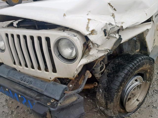 1J4F449S96P747505 - 2006 JEEP WRANGLER / WHITE photo 9