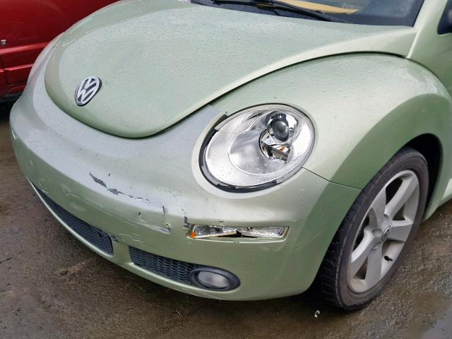 3VWSG31CX6M414775 - 2006 VOLKSWAGEN NEW BEETLE Yaşıl foto 9