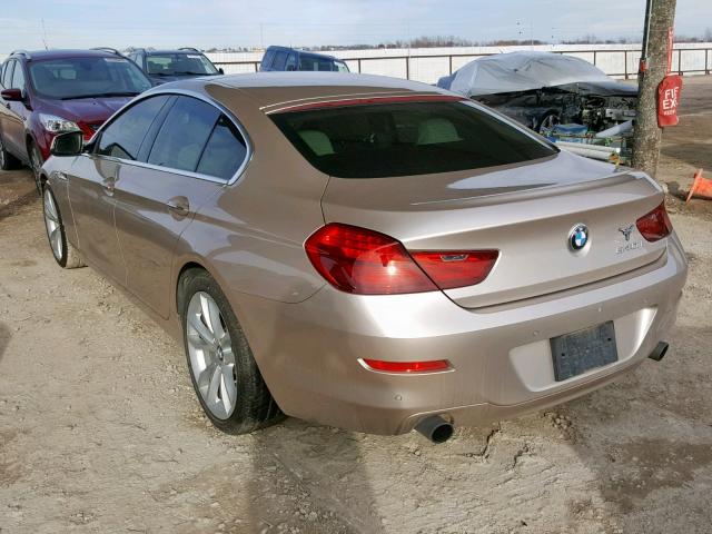 WBA6A0C5XDDZ03489 - 2013 BMW 640 I GOLD photo 3