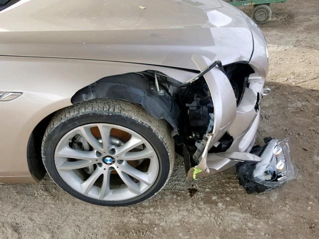 WBA6A0C5XDDZ03489 - 2013 BMW 640 I GOLD photo 9