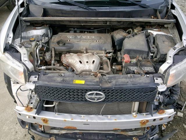 JTLKE50E581028650 - 2008 TOYOTA SCION SILVER photo 7