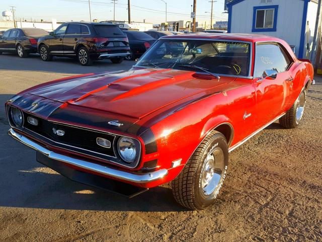 124378N375856 - 1968 CHEVROLET CAMARO SS RED photo 2