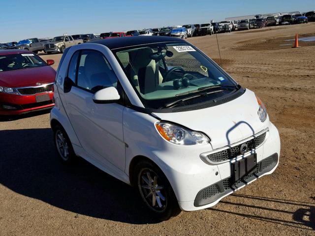 WMEEJ9AA5EK781383 - 2014 SMART FORTWO ELE WHITE photo 1