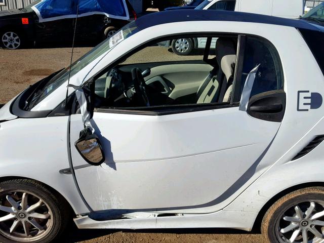 WMEEJ9AA5EK781383 - 2014 SMART FORTWO ELE WHITE photo 9