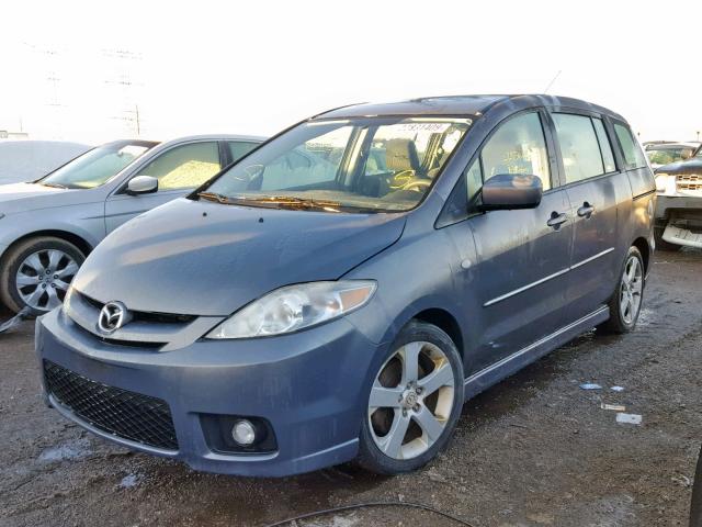 JM1CR293770145588 - 2007 MAZDA 5 GRAY photo 2