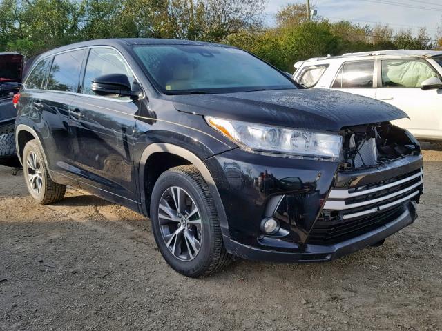 5TDZZRFH8JS275483 - 2018 TOYOTA HIGHLANDER BLACK photo 1