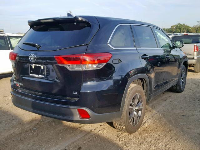 5TDZZRFH8JS275483 - 2018 TOYOTA HIGHLANDER BLACK photo 4