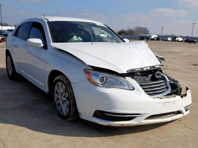 1C3CCBAB5EN209152 - 2014 CHRYSLER 200 LX WHITE photo 1