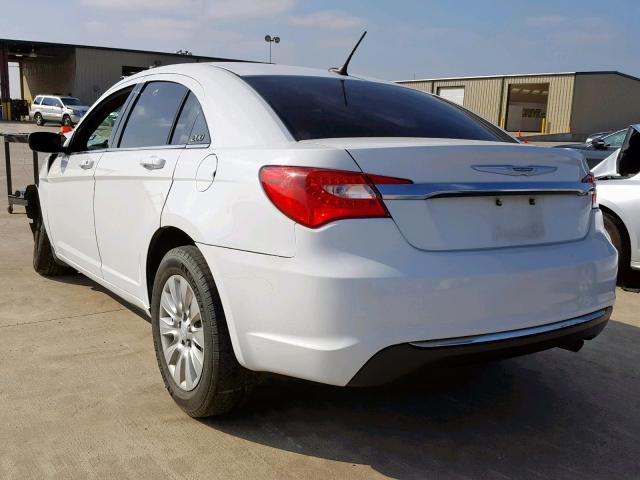 1C3CCBAB5EN209152 - 2014 CHRYSLER 200 LX WHITE photo 3