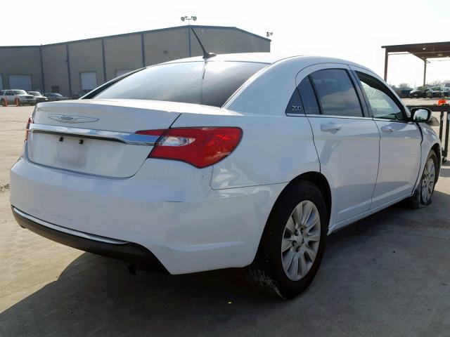 1C3CCBAB5EN209152 - 2014 CHRYSLER 200 LX WHITE photo 4