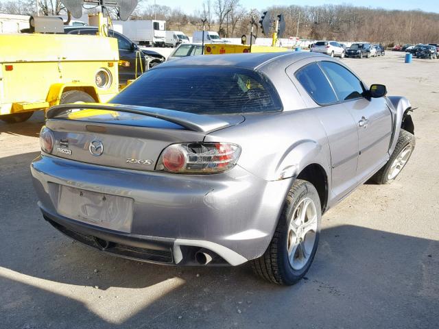 JM1FE17N150142772 - 2005 MAZDA RX8 GRAY photo 4