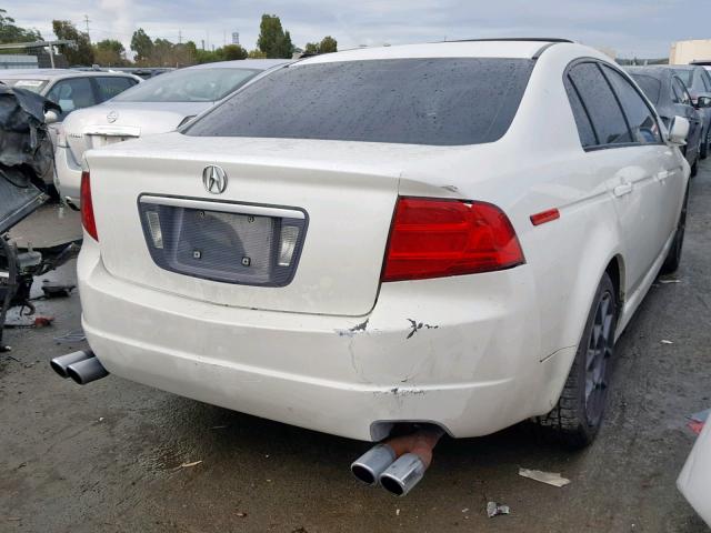 19UUA66276A801023 - 2006 ACURA 3.2TL WHITE photo 4