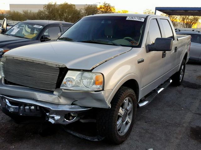 1FTPW12516FB12159 - 2006 FORD F150 SUPER GRAY photo 2