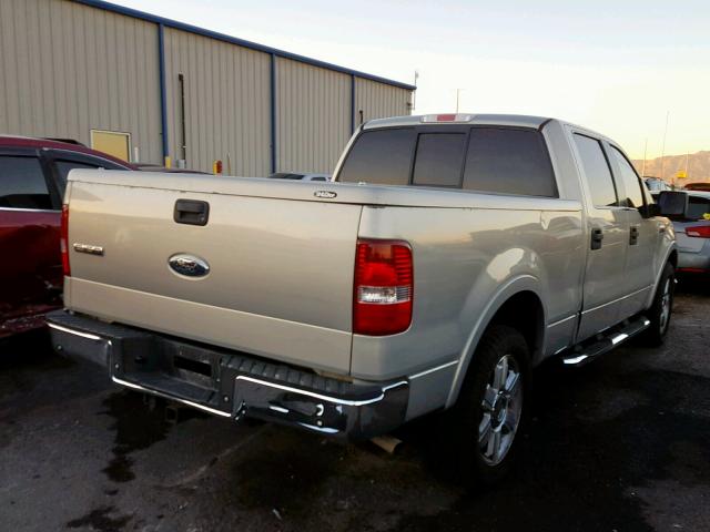 1FTPW12516FB12159 - 2006 FORD F150 SUPER GRAY photo 4