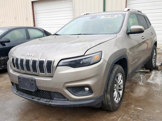 1C4PJMLB9KD162043 - 2019 JEEP CHEROKEE L BROWN photo 2