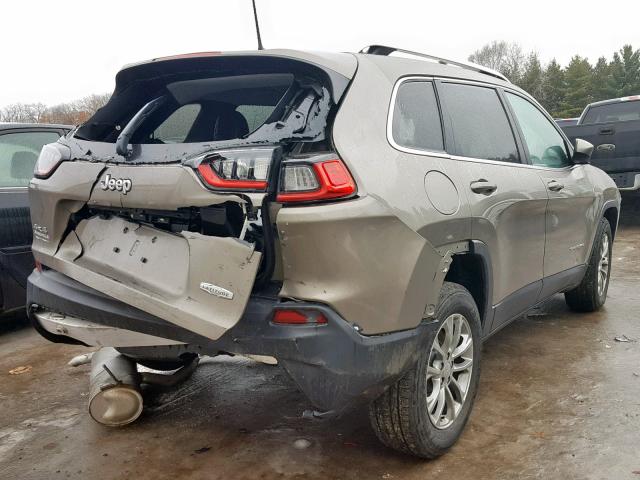 1C4PJMLB9KD162043 - 2019 JEEP CHEROKEE L BROWN photo 4