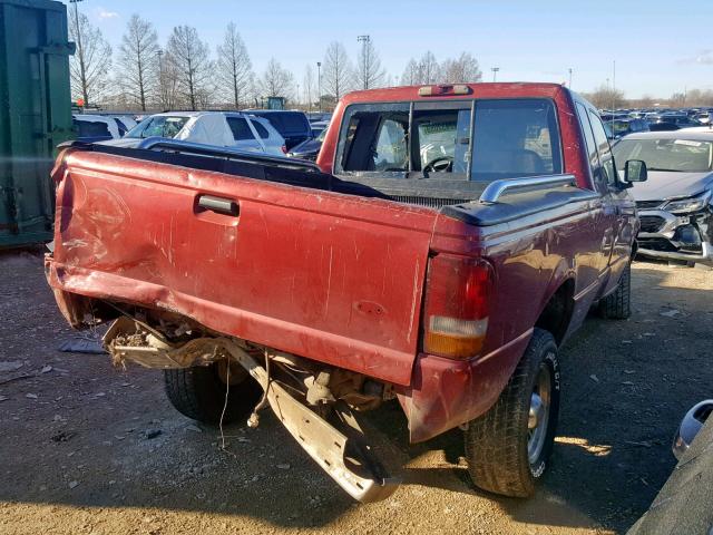 1FTCR14A0VPA55297 - 1997 FORD RANGER SUP BURGUNDY photo 4