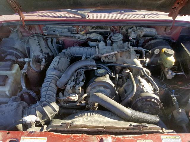 1FTCR14A0VPA55297 - 1997 FORD RANGER SUP BURGUNDY photo 7