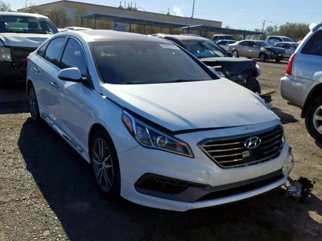 5NPE34AB9FH081385 - 2015 HYUNDAI SONATA SPO WHITE photo 1