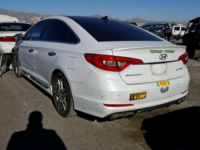 5NPE34AB9FH081385 - 2015 HYUNDAI SONATA SPO WHITE photo 3