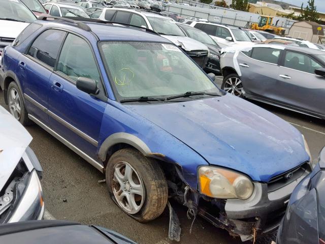 JF1GG68594H804596 - 2004 SUBARU IMPREZA OU BLUE photo 1