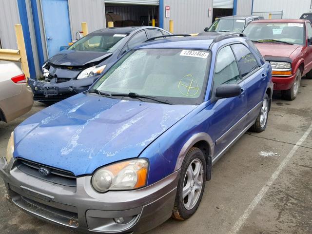 JF1GG68594H804596 - 2004 SUBARU IMPREZA OU BLUE photo 2