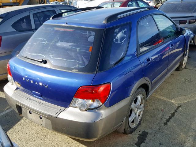 JF1GG68594H804596 - 2004 SUBARU IMPREZA OU BLUE photo 4