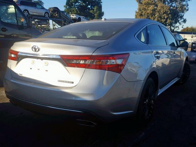 4T1BK1EB7GU200066 - 2016 TOYOTA AVALON XLE SILVER photo 4