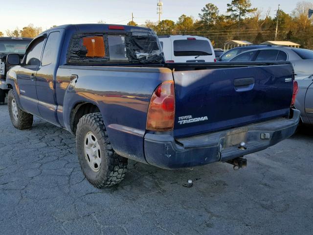 5TETX22N45Z144512 - 2005 TOYOTA TACOMA ACC BLUE photo 3