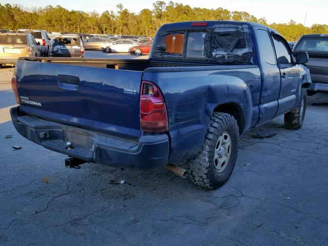 5TETX22N45Z144512 - 2005 TOYOTA TACOMA ACC BLUE photo 4