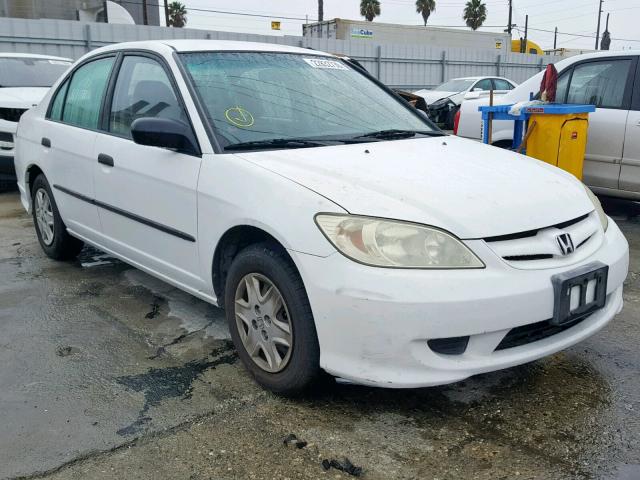 2HGES163X4H587043 - 2004 HONDA CIVIC DX V WHITE photo 1