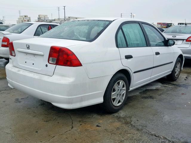 2HGES163X4H587043 - 2004 HONDA CIVIC DX V WHITE photo 4