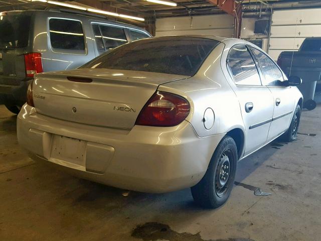 1B3ES26C85D102578 - 2005 DODGE NEON BASE SILVER photo 4