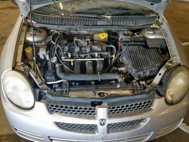 1B3ES26C85D102578 - 2005 DODGE NEON BASE SILVER photo 7