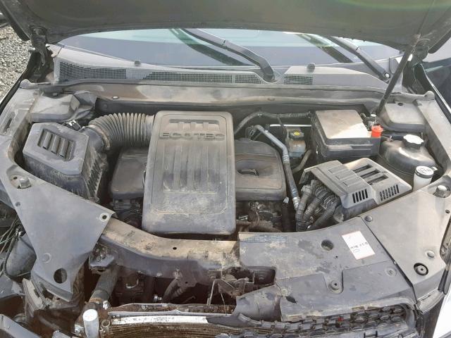 2CNFLEEC1B6243579 - 2011 CHEVROLET EQUINOX LT BLACK photo 7