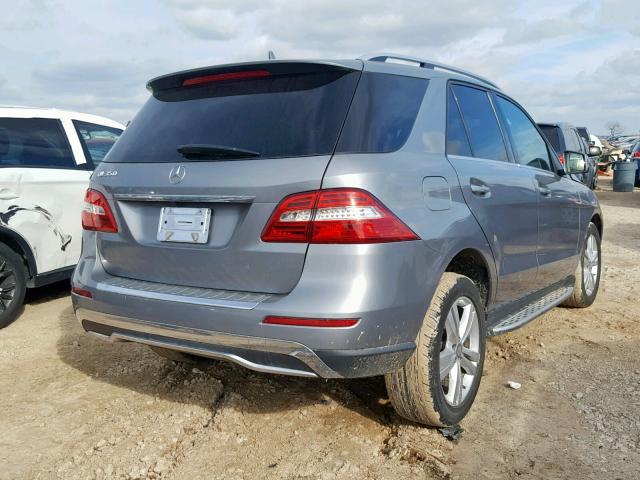 4JGDA5JB9EA323956 - 2014 MERCEDES-BENZ ML 350 SILVER photo 4