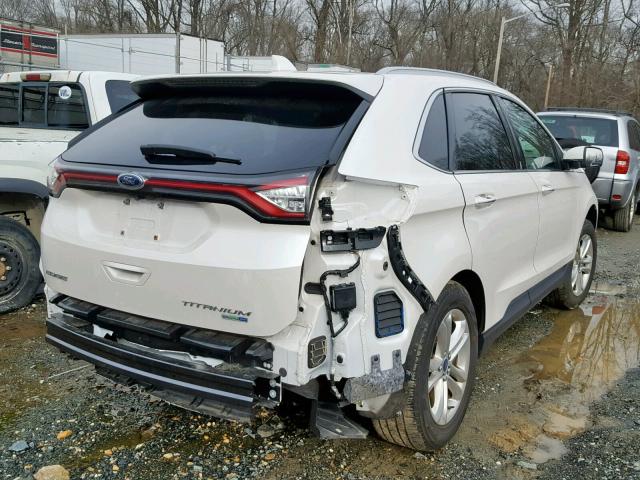 2FMPK4K92HBB96007 - 2017 FORD EDGE TITAN WHITE photo 4