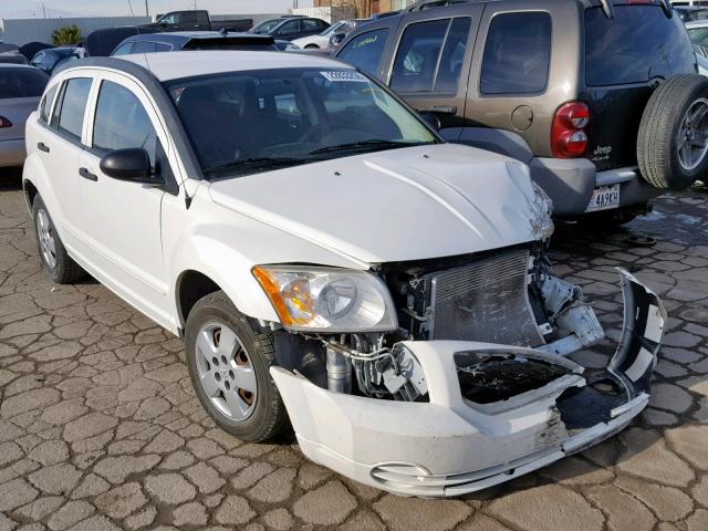 1B3HB28A09D213494 - 2009 DODGE CALIBER SE WHITE photo 1