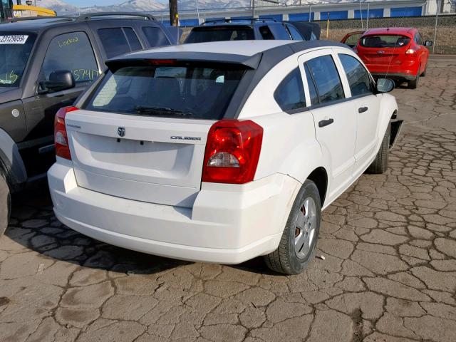 1B3HB28A09D213494 - 2009 DODGE CALIBER SE WHITE photo 4