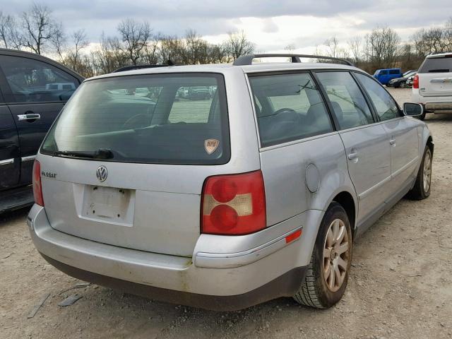 WVWVD63B92E382402 - 2002 VOLKSWAGEN PASSAT GLS SILVER photo 4