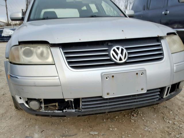 WVWVD63B92E382402 - 2002 VOLKSWAGEN PASSAT GLS SILVER photo 9